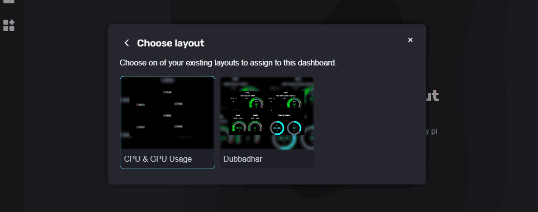 Choose Layout