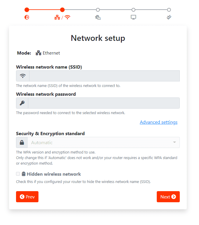 Network page